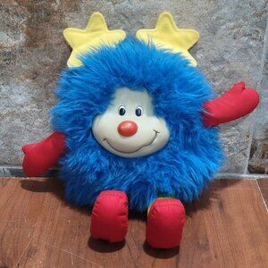 Vintage Rainbow Brite Champ Sprite Plushie Buddy Blue 1983